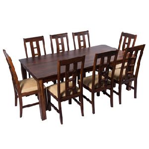 Durable Wooden 8 Seater Dining Set
