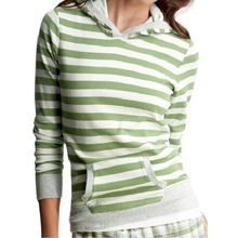 WOME'S STRIPED PULLOVER HOODY