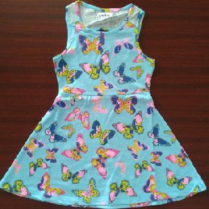 KIDS GIRLS FROCK SURPLUS GARMENTS sky Blue