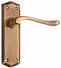 Antique Brass Lever Lock Handle