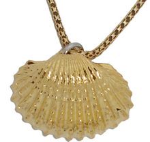 Gold Dipped Sea Shell Pendant