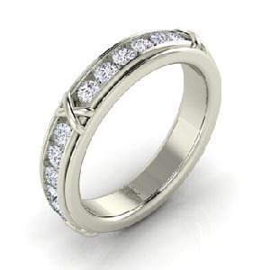 18kt White Gold diamond ring for women