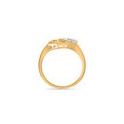 Floral Fiesty Diamond Gold Ring