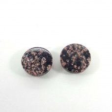 Fire Works Obsidian 14mm Round Cabochon
