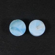 Larimar 10x10mm Round Cabochon