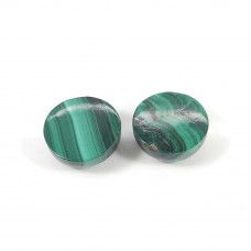 Malachite 14mm Round Cabochon