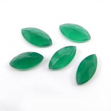 Marquise Cut Natural Green Onyx