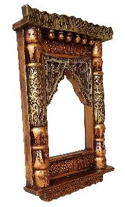 WOODEN ANTIQUE CARVING TRADITIONAL JHAROKA FOR WALL DCOR HANGING