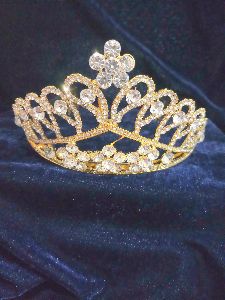 1503624 Tip Top Fashions Gold Plated Stone Crown