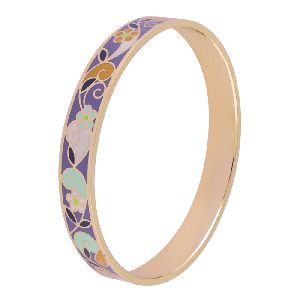 GOLD PLATED LAVENDER BANGLE FOR WOMEN