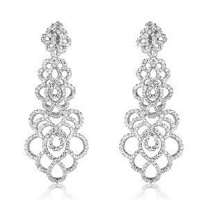 INTERLACED CRYSTAL EARRINGS