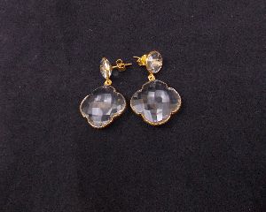 Crystal Quartz Gemstone Earring Set