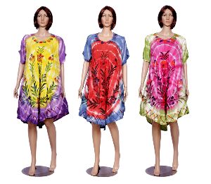 Multi Printed Boho Sundress Summer Wear Dresses