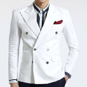 White Double Breasted Jacket