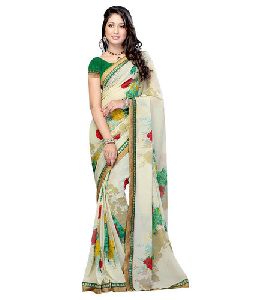 Printed Chiffon Saree