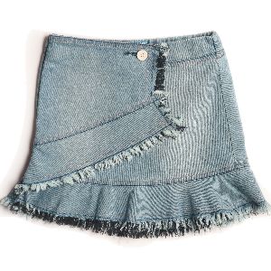 Light Washed Denim Skirt with a flare
