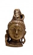 Shiva Head Brass Idol Sculpture Statue