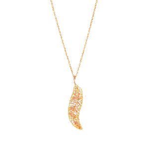 yellow and rose gold trendy Necklace