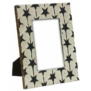 Wooden Star Design Photo Frame