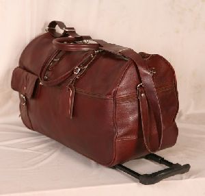 Aryan Exports Goat leather Luggege Duffel For Men & Women