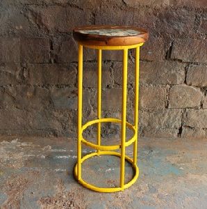 Wood Top Bar Kitchen Stool, Color : Optional