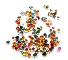 AAA Quality Natural Multi Sapphire Drops Briollette Faceted Loose Gemstone