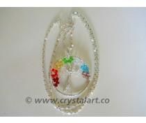 7 CHAKRA GLASS TREE OF LIFE NECKLACE