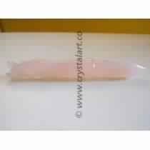 ROSE QUARTZ CARVING ANGEL HEALING WAND