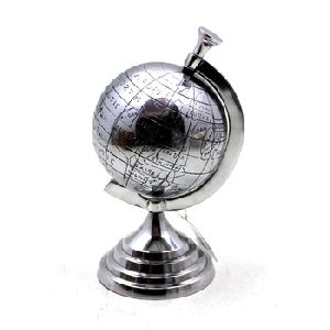 Aluminium Metal World Globe