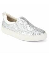 Bootico-Silver Curve Glitter Sneakers