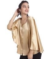 Uptownie Plus Solid Gold Satin Cape Top