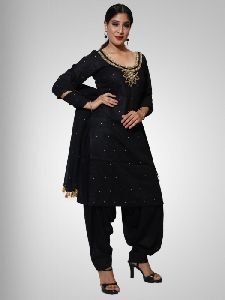 Black Salwar suits Embellished desgin with stone work