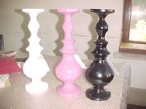 wood candle stands