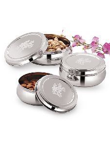 Puri Dabba with Steel Covers