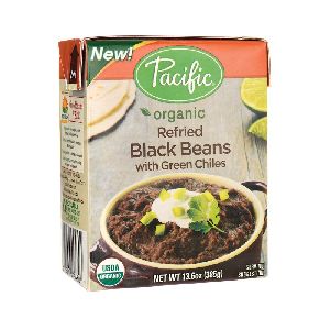 ORGANIC REFRIED BLACK BEANS WITH GREEN CHILES