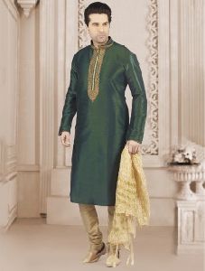 Banarasi Silk Casual Wear Mens Kurta