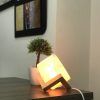 PENNY CUBE WOODEN NATURAL LAMP