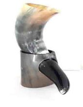 Viking Drinking  Horn with Stand