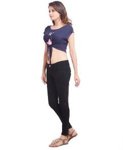 Cotton Plain Black Jeans Women, Occasion : Casual Wear