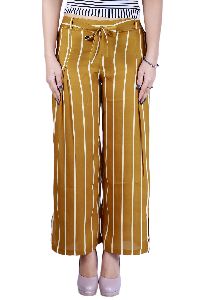 Khhalisi Mustard Striped Culottes with Belt