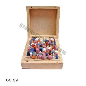 ABRASIVES POLISHING BURS SET IN WOODEN BOX