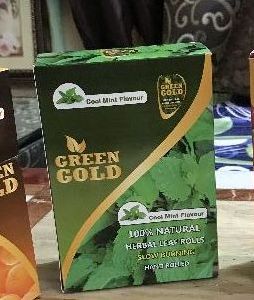 Green Gold Cool Mint Flavoured Natural Leaf Rolls