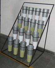 GALVANIZED POTS WITH STAND