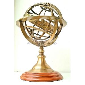 Antique Brass Armillary Globe