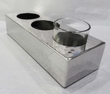 Shot Server Holder Paddle Stainless Steel