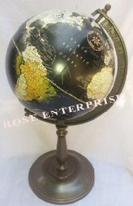 Black Antique Brass Globe