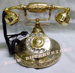Nautical Vintage Brass Telephone