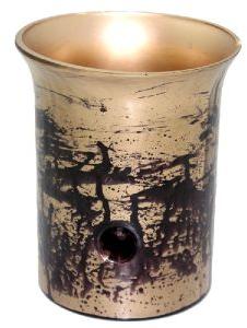 COATED METAL HURRICANE LAMP