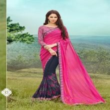 Indian Woman Casual Wear Fashionable Blouse Designer Sarees