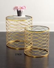 Iron Gold Plated Breslow Side Tables 